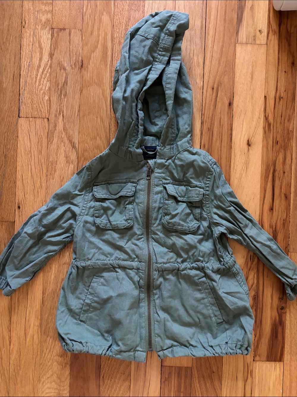 GAP Hooded Utility Jacket - Sage Green